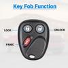 Keyless Entry Car Key Fob Replacement for 2003-2007 Chevy Chevrolet Silverado Tahoe Avalanche Equinox SSR Suburban/GMC Sierra Yukon/Cadillac