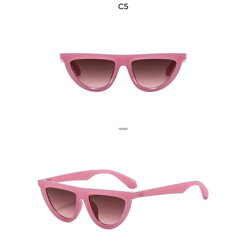 Women's sunglasses - unisex fashion half-moon cat eye sunglasses