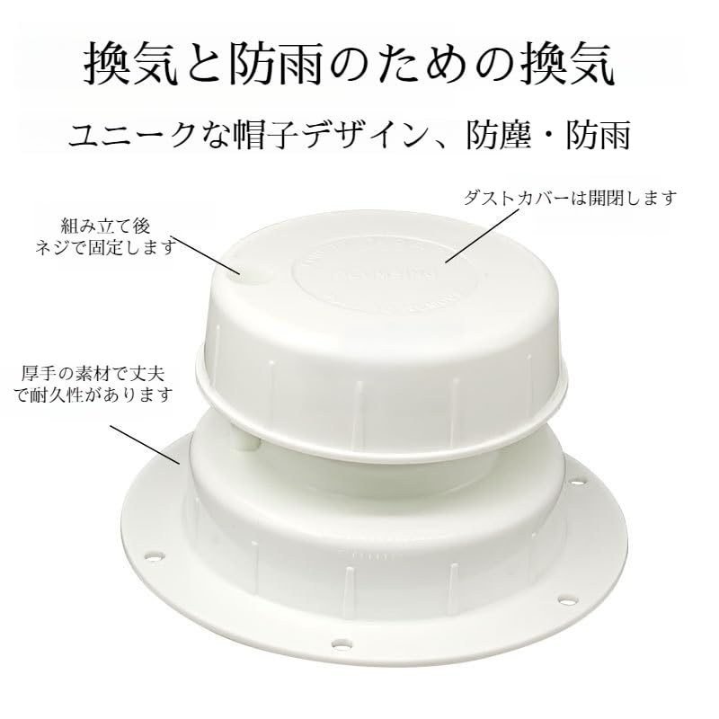 Wohnwagen Wohnmobil Anhänger Dachlüfter Abdeckung Wasserdicht Abluftkanal Obere Abdeckung Lüftungsabdeckung Lüftungsabdeckung