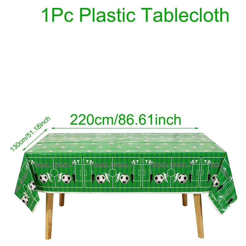 Fußball-Thema Einweg-Tischdecke Fußball Sport Junge Geburtstagsfeier Zubehör Babyparty Fußballfans Geburtstagsdekorationen