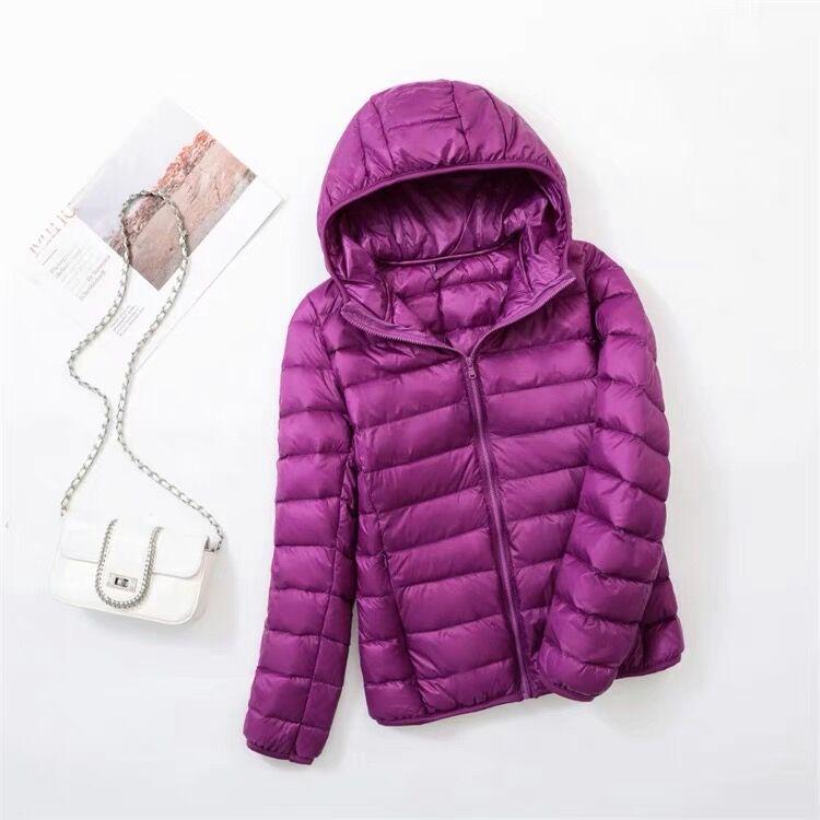 Women's Ultra-Light Plus Size Down Jacket - Short & Slim for Middle-Aged