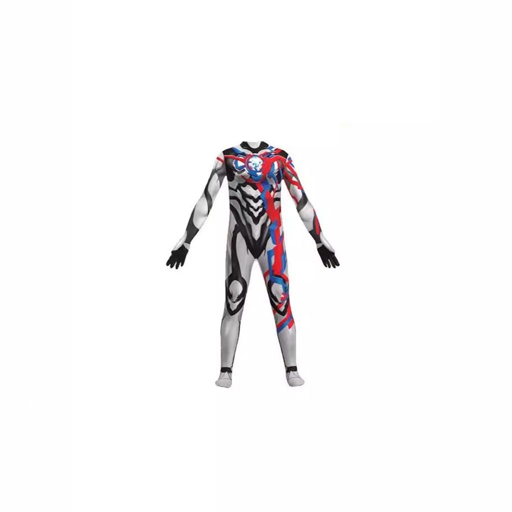 Halloween-Kostüm für Erwachsene und Kinder Gesalzenes Ei Superman Ultraman Tiga Overall Helden Cosplay Kostüm