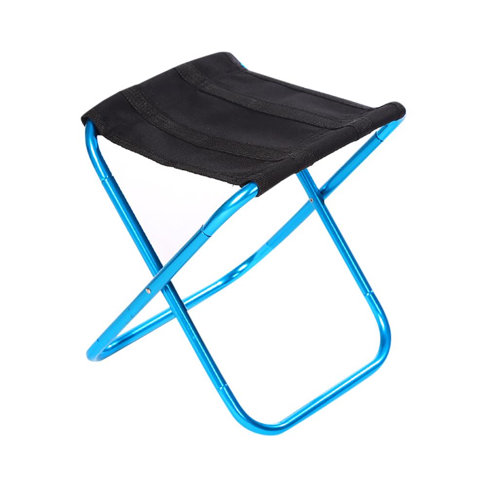

150 кг утолщенный уличный алюминиевый сплав портативный складной пикник кемпинговый стул мини-склад рыболовный стул сверхлегкая мебель синий