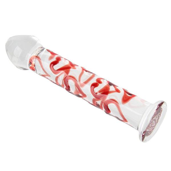 Red Heart New Crystal Glass Wand