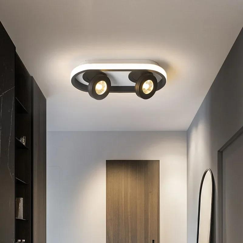 Rotatable LED Ceiling Spot Light Adjustable Track Lighting Fixture For Living Room Bedroom Balcony Clothing Store Indoor Home De