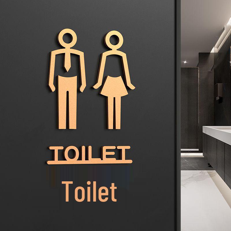 Niestandardowe znaki toaletowe: Kreatywne naklejki na toaletę do biura i hotelu dla mężczyzn/kobiet