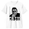 Vintage T Shirt Johnny Cash 100 Cotton T Shirts  Hip Hop Tshirt for Unisexs Summer Aesthetic Printed Short Sleeve Tops