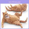 Kids Pet Cat Model Toy Pvc Realistic Drinking Cat Decor For Home And Play