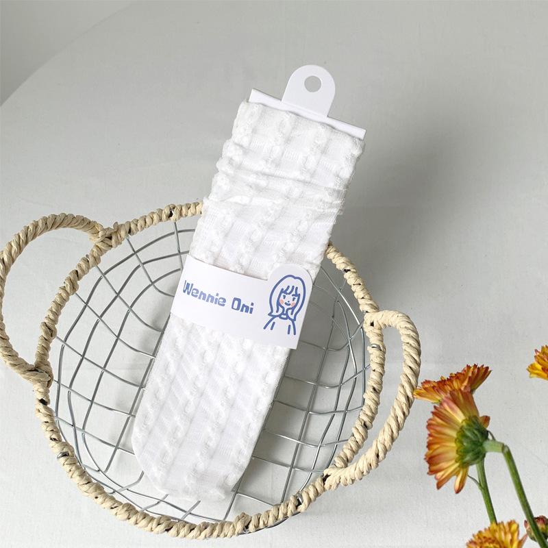 

Летние кружевные носки Детские Ультратонкие Прозрачные Сетчатые Средней длины Носки для наслоения Вертикальный узор Милые Пузырчатые Женские носки One size fits all белый