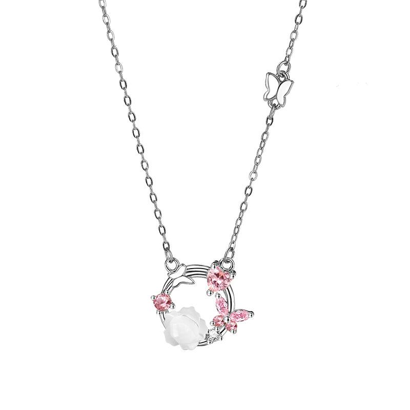 Original wreath necklace women's niche high-end sense exquisite neck chain light luxury temperament design sense collarbone chain