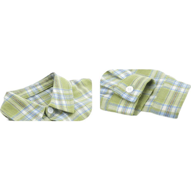 LUSON Baby Boys  Retro Plaid Long Sleeve Shirt 110