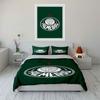 Green Palmeiras logo pattern. Bedding sets Duvet cover sets Duvet covers Pillowcases(1 * Duvet Cover 2 * Pillowcases without duvet insert)