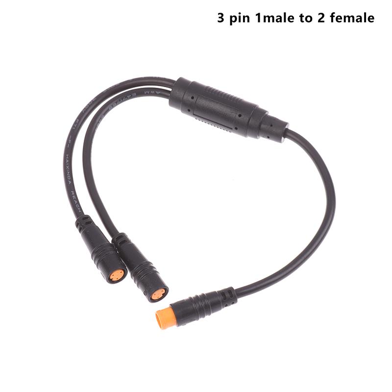 E-Bike Signal Sensor Waterproof Y-Splitter 1T2 3 Pin Connector Cables Sensor For Bafang Electric Scooter Bicycle Cord Parts