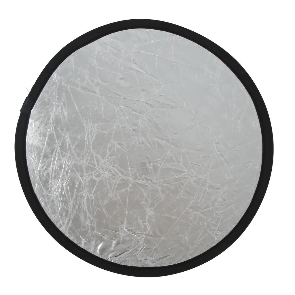 60cm Celsius 23.6in 2 in 1 Photography Lighting Reflector Portable Collapsible Photo Studio Reflector with Carrying Bag