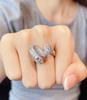Ring Female Tide Zircon Ring Cold Wind Niche Design Simple Light Luxury Decorative Ring