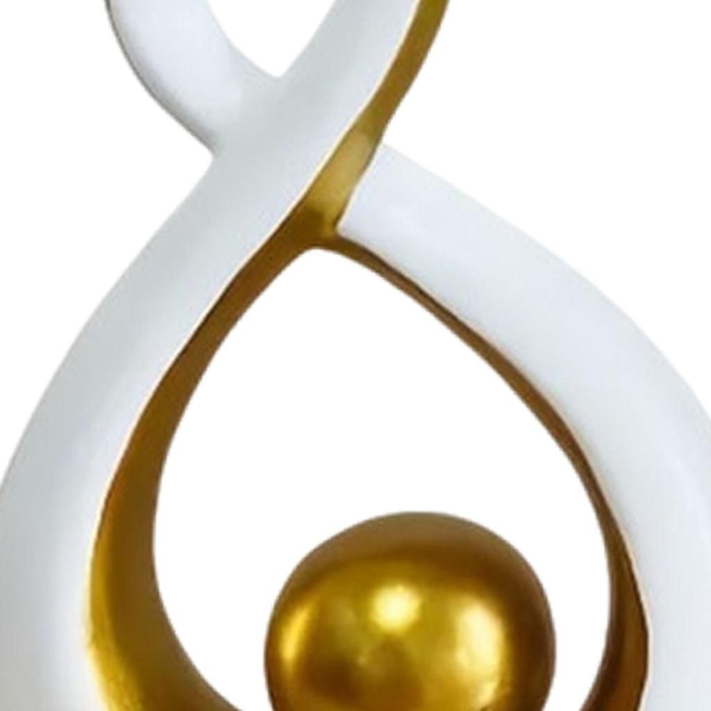 2x Abstract Art Sculpture,Shelf Decorations Modern Decorative Home Decor Accents for Dining Room Kitchen Office Mantelpiece Gift
