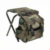 Foldable Backpack Stool with Side Pocket Compact Collapsible