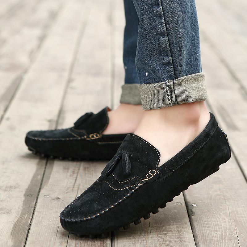 Ležérní boty pánské slip on mokasíny kožené boty pánské Móda 2024