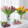 Artificial Tulip Flower 12" Real Touch Long Stem Fake Tulip Flower for Spring Easter