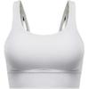 Zenvy Dri-Fit Longline Soft Medium Support Padded Quick-Dry Sports Bra Women Underwear White DO6620-100