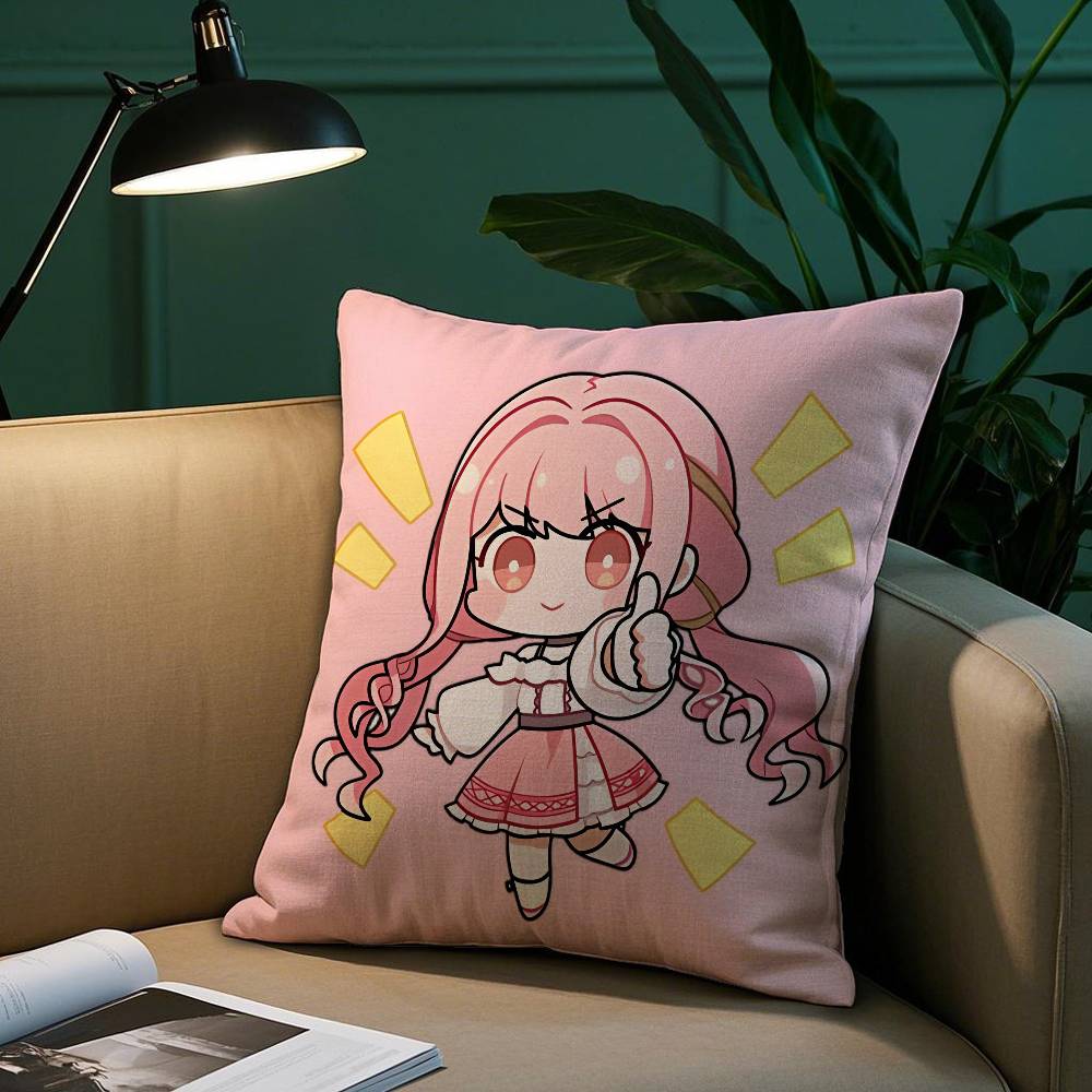 Game Cute N-Nikki Pillow Case Short Plush Print Cushion Cover Square Throw Pillow Covers Sofa Home Decor