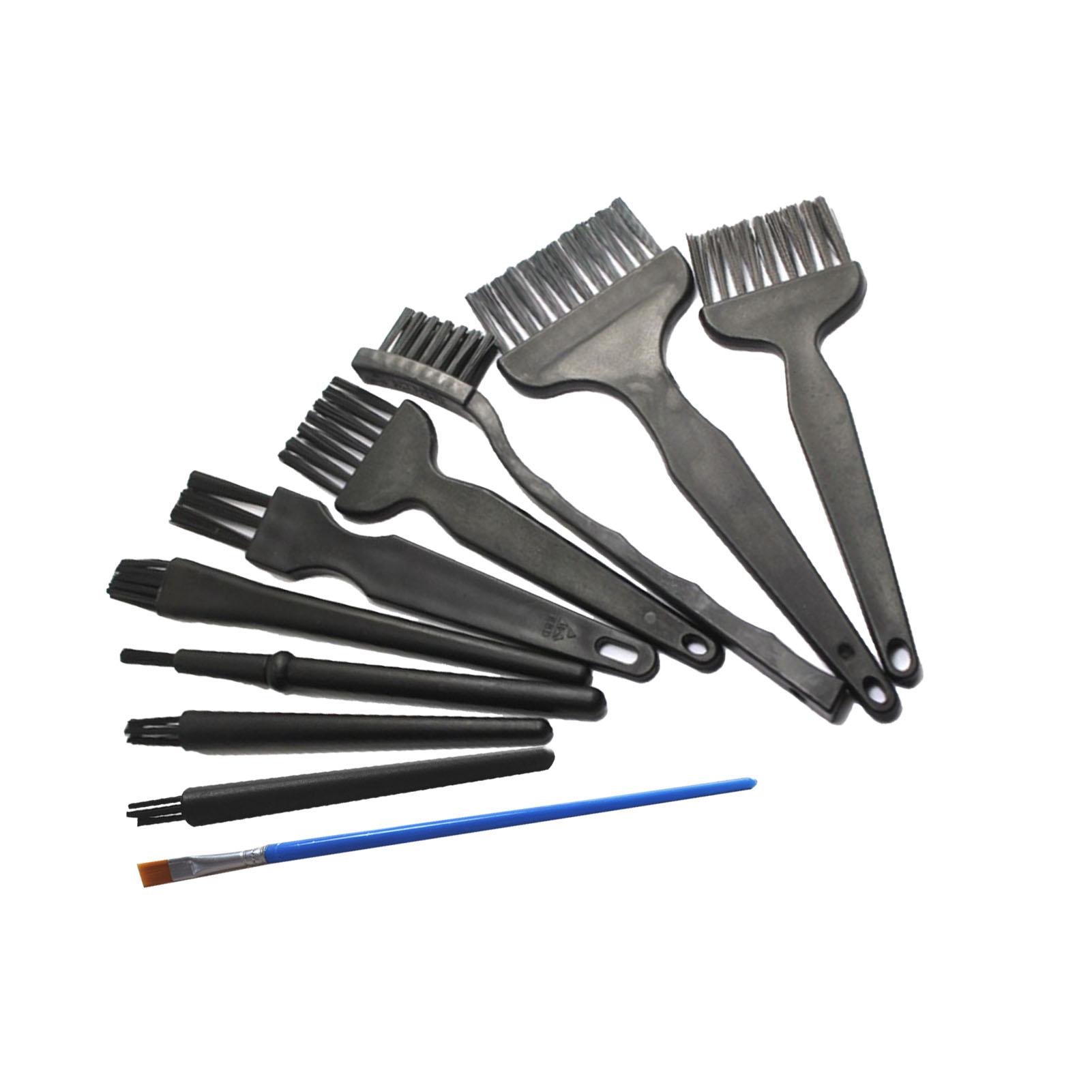 

Набор из 10 щеток для клавиатуры Предотвращает статическое электричество Маленький набор щеток для удаления пыли для телефона Компьютерная клавиатура