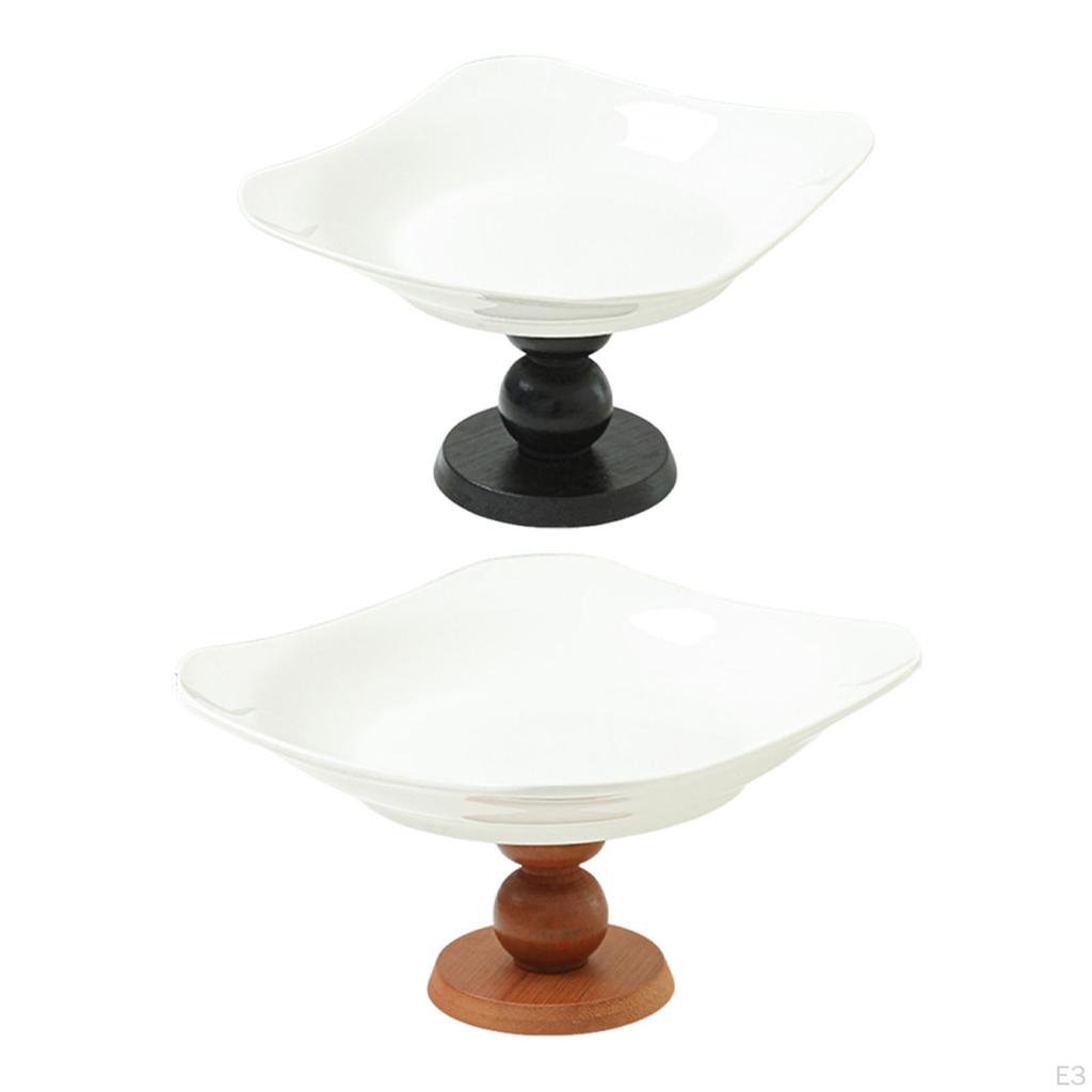 Footed Fruit Bowl Decorative Bread Basket Stand Serving Tray for Sundries Picnic