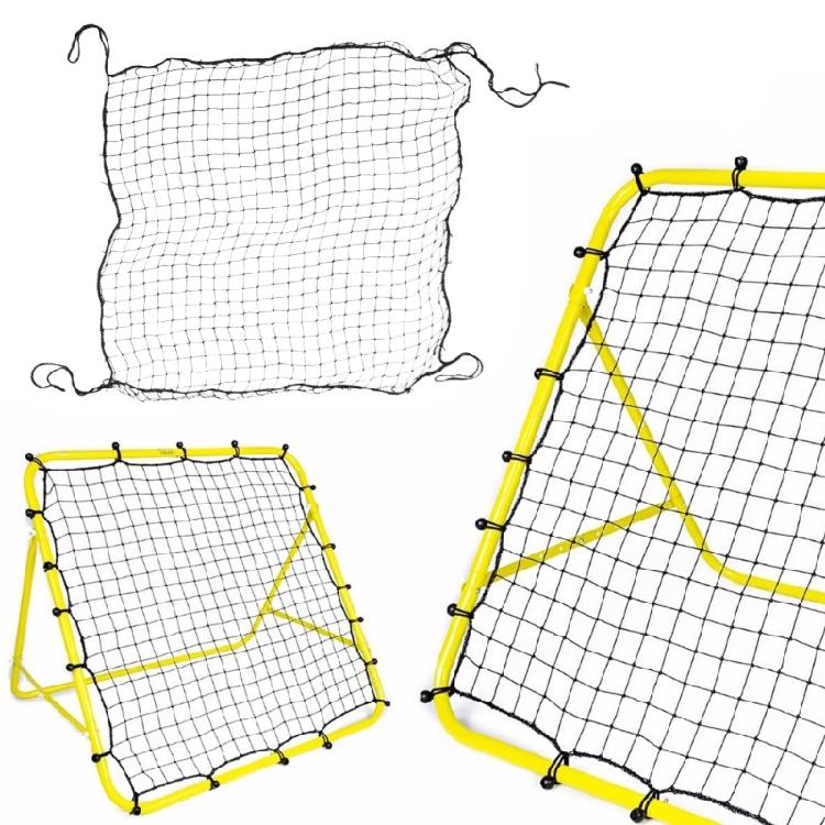 Bounces Back Fußballnetz Fußball Rebounder Netz Rückpraller Fußball Rückprallnetz mit 20 elastischen Seilen für Anfänger Schule