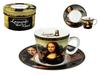 Espresso Cup With Saucer Leonardo Da Vinci Mona Lisa Painting