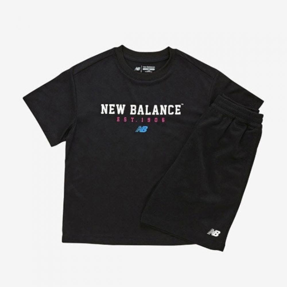 

New Balance Kids Sports Poly Workout Set Short Sleeve Tee Nk9yf2834u 19 120/size