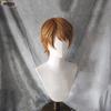 Yagami Light Cosplay Wig Anime Short Brown Fluffy Yagami Light Heat Resistant Synthetic Hair Halloween Party Wigs + Wig Cap