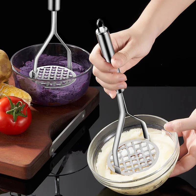 Stainless Steel Potato Masher Home Vegetable Press Mesh Food Crusher for Sweet Potato Pumpkin Avocado Kitchen Acceesories 3