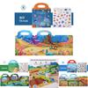 Childrens Sticker Book With Ocean And Dinosaur Scenes For Early Education And Focus Development