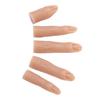 5 Pcs Silicone Nail Training Finger High Elasticity Bendable Joint Thickened Nail Practice Finger Model for Nail Salon