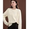 Demana Women's Petite Elegant Cable Knit Round Neck Sweater