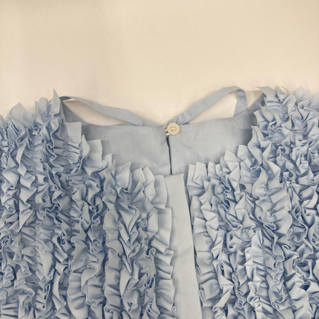 Rosy Monster  25 Years RMTO-0525S Light Blue AJISAI Frill OP Dress S Light blueUsed