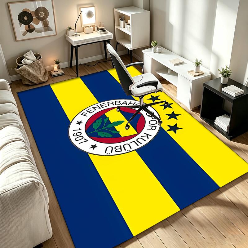 Fenerbahçe SK A rug suitable for office chair areas living rooms and computer desks perfect for home offices and an ideal holiday gift