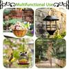 Iron Plant Hanging Rack2-4Personalized Retro Style Metal Hook Indoor Outdoor Flower Pot Hanger Basket Wall Mount Rack