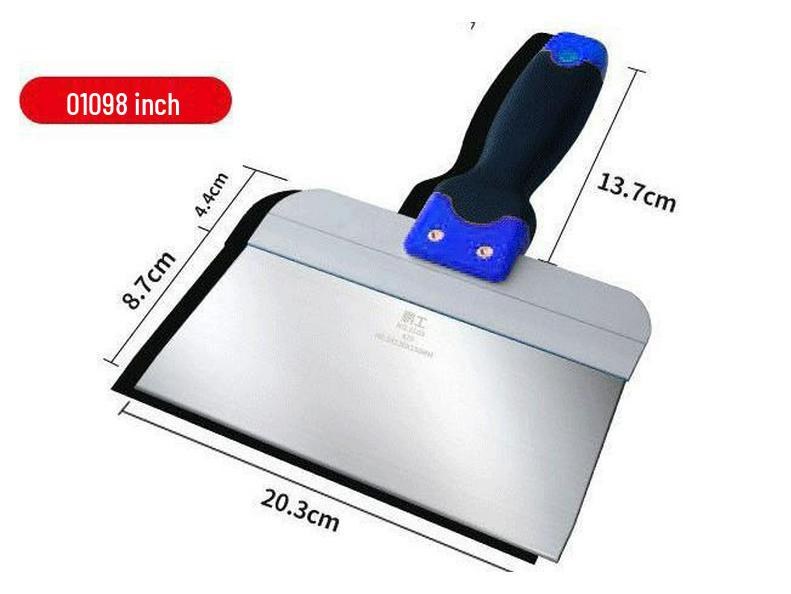 6", 20", 24" Stainless Steel Putty Plastering Tool Set: Sturdy, Wear-Resistant Scrapers for Cleaning and Spreading.