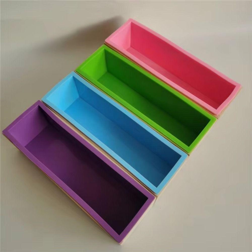 Wooden Box Silicone Soap Mold Rectangular Shape Soap Box Toast Mold  Baking Accessories