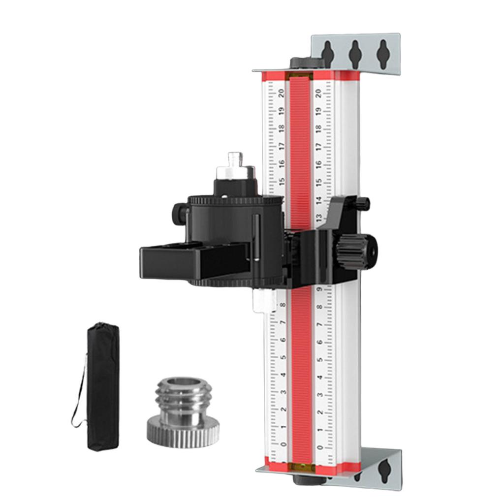 Laserwasserwaage Wandhalterung Aluminium Vertikale Hängehalterung für alle Laserwasserwaagen 180 Grad drehbare Feineinstellhalterung