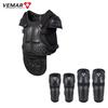 Kids Motorcycle Riding Body Armor/Elbow Knee Protector Children Motocross Back Vest Chest Off-Road Moto Cycling Protective Gear