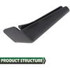 GRAND ORANGE RV Rain Gutter Spouts Long Version Left and Right 3 1/2" Long 4pcs Black Gutter Spout