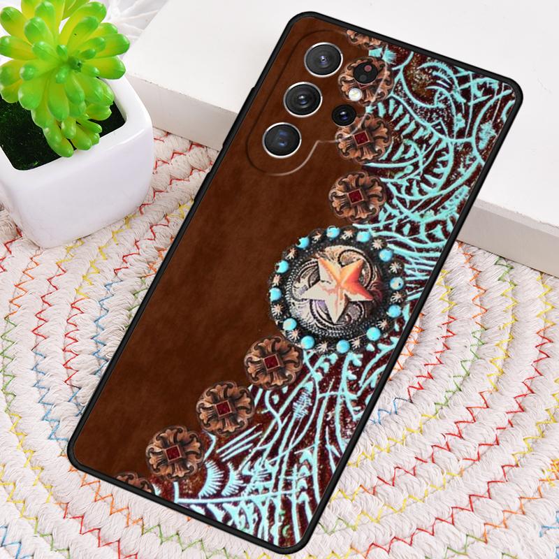 Custodia per Telefono Cowboy Cowgirl Howdy Western Ranch Boho per Samsung Galaxy note 10 pro S26 Ultra S23 S24 FE S25 S21 S22 PLUS Cove