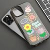 Mobile Phone Cases for iPhone 11 13 15 Pro Max 12 14 Pro Max Case iPhone 16 15 Plus 13 Pro 12 Mini 13 Mini Frosted Texture Painted Cartoon Flowers