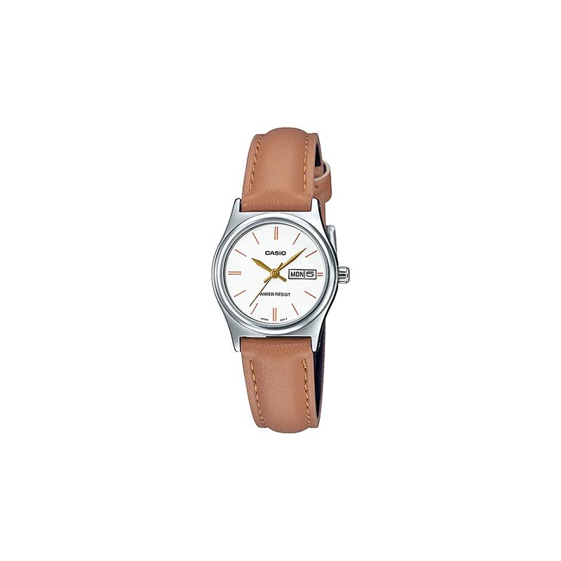 

Casio STANDARD series, fashion, business, retro, literary and versatile, classic hands, date and day display, waterproof, quartz LTP-V006L-7B2 белый