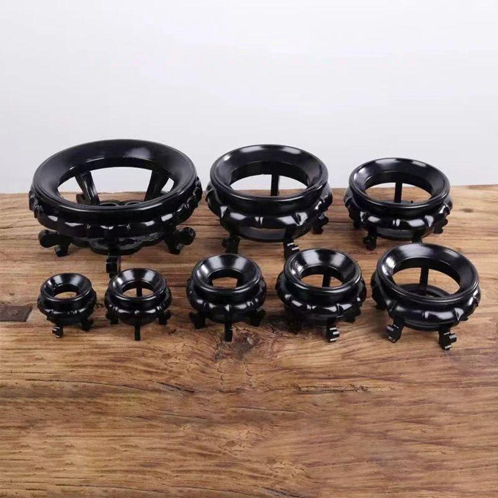 Glasbollsbas Kristallbollshållare Enfärgad Sfär Displayställ Fotorekvisita