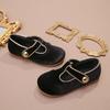 Toddler Casual Shoes Kids Outdoor Fashion Wine Red Girls Leather Shoe Hollow-out Simple Children's Flat Shoes Soft Bottom New