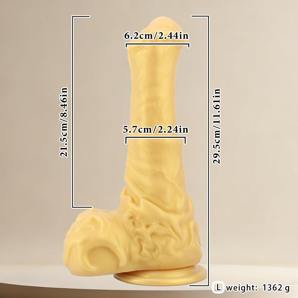 Giant Anal Plug - Super Size Butt Expansion Trainer, Lifelike Silicone Anal Sex Toy for Women with Safe Flared Base