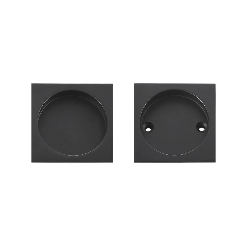 Dooroom Brass Sliding Door Handle Door Lock Set Kitchen Bathroom Wood Door Modern Inlaid Super Thin Shiny PVD Gold Matt Black